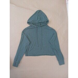 SO Lounge Life Cozy Pullover Hoodie Size L Green Comfy Casual Loungewear